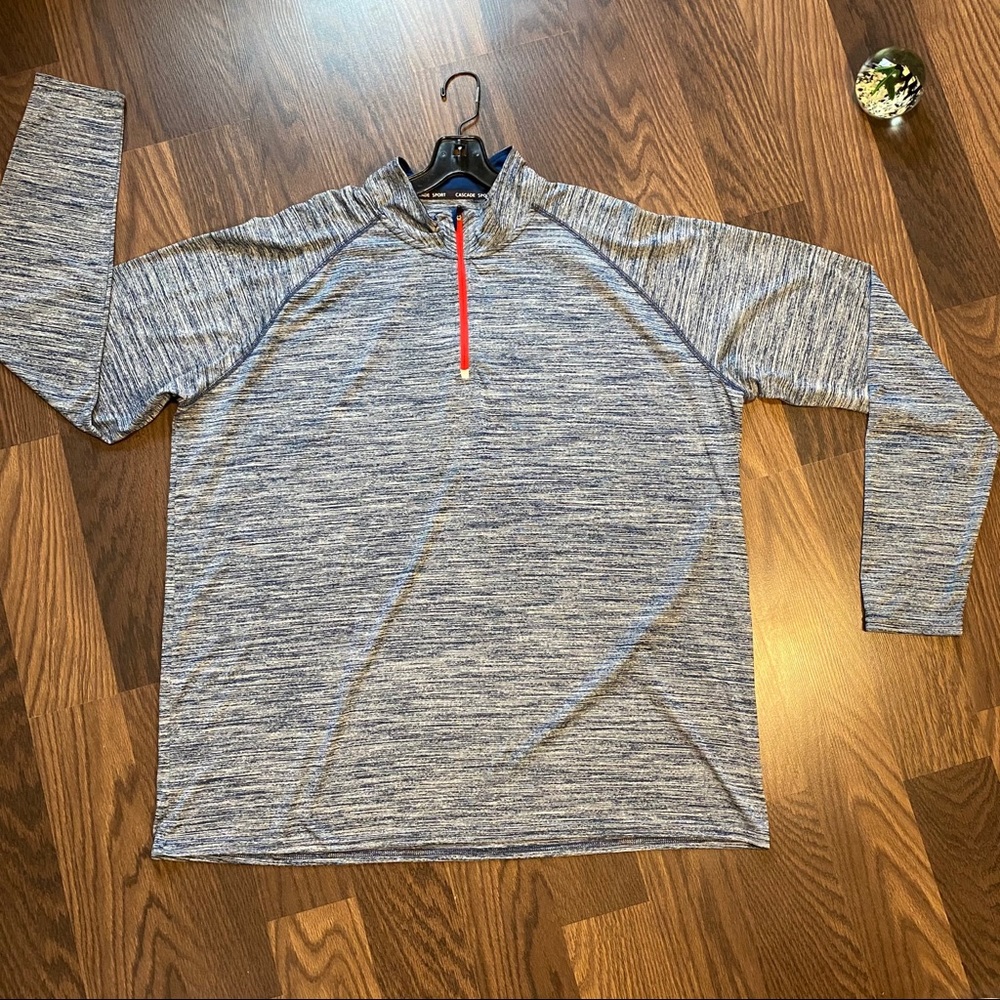 Cascade sport long sleeve quarter zip sweatshirt